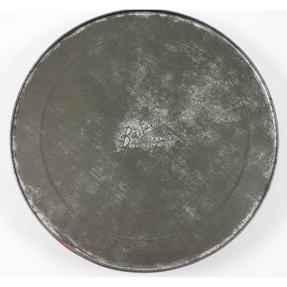 Vintage 1950's Barricini Candies Round Tin w/Lid Horse & Carriage NYC 8.5" - Picture 2 of 9